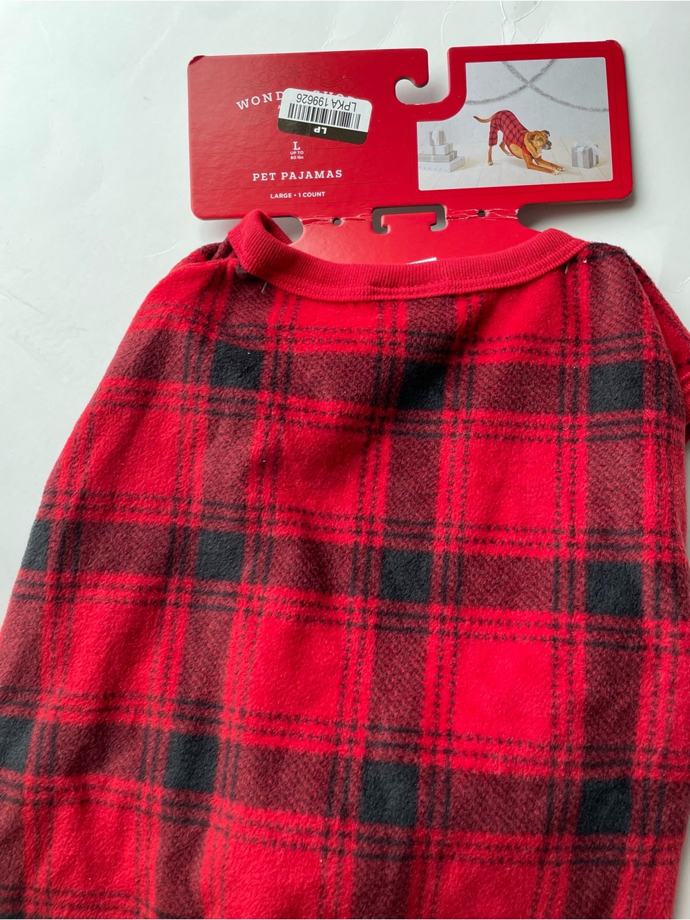 Red and Black Plaid Pet Pajama